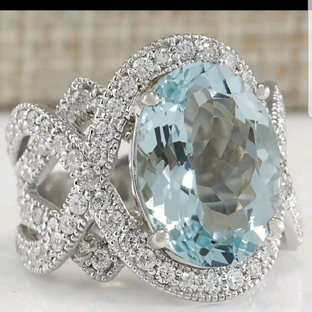 925 sterling silver aquarium ring - Picture 4 of 7